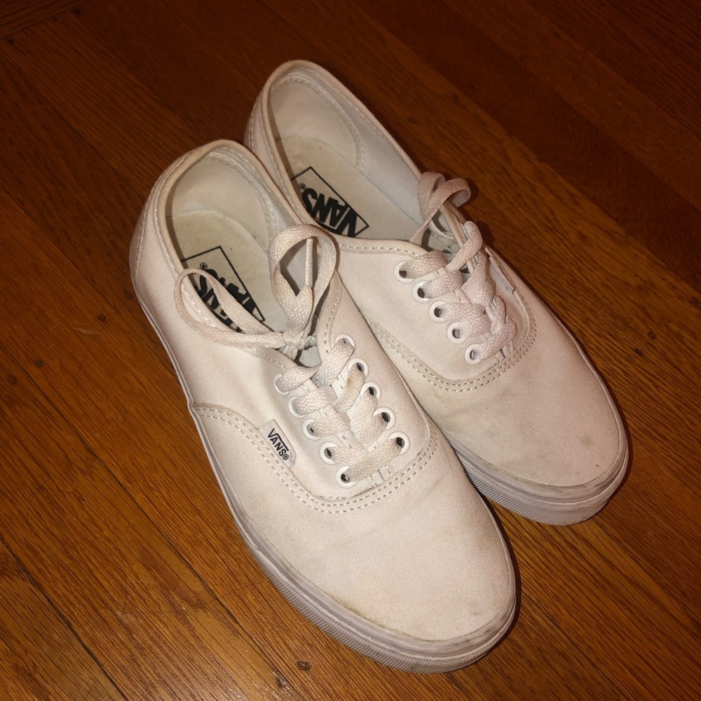 White Vans Authentic